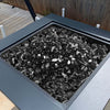 VEVOR Fire Glass, 10 LBS / 4.5 KG High-Temperature Resistant Fireplace Rocks, 1/2-Inch / 12.7 mm Reflective & Smokeless Firepit Glass Rock, High Luster Stone Landscaping for Fire Pit Table, Black