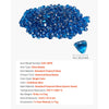 VEVOR Fire Glass, 10LBS / 4.5KG High-Temperature Resistant Fireplace Rocks, 1 Inch / 25.4 mm Reflective Firepit Glass Diamond Beads, High Luster Stone Landscaping for Fire Pit Table, Caribbean Blue