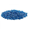 VEVOR Fire Glass, 20 LBS / 9 KG High-Temperature Resistant Fireplace Rocks, 1 Inch / 25.4 mm Reflective Firepit Glass Diamond Beads, High Luster Stone Landscaping for Fire Pit Table, Caribbean Blue