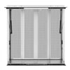 VEVOR Concession Window Folding Shelf 36x36in Aluminum Alloy Service Window, for Food Truck, Up to 85 Degrees, with 4 Sliding Screen Windows, Awning Door and Drag Hook, Rainwater Resistant