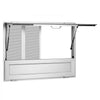 VEVOR Concession Window Folding Shelf 48x36in Aluminum Alloy Service Window, for Food Truck, Up to 85 Degrees, with 4 Sliding Screen Windows, Awning Door and Drag Hook, Rainwater Resistant