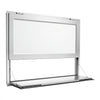 VEVOR Concession Window Folding Shelf 48x36in Aluminum Alloy Service Window, for Food Truck, Up to 85 Degrees, with Awning Door and Drag Hook, Rainwater Resistant