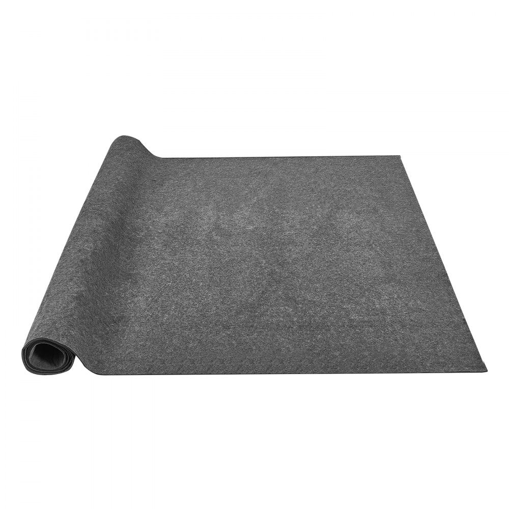 VEVOR - Slip-Resistant Rug Pad - Protective Cushioning Carpet Pad - 9' x 12' - 1/4"Thick - Dual Surface - Polyester Felt + Latex - Gray - 10-11㎡ Area Carpet Padding Rug Cushion Safe for All Floors