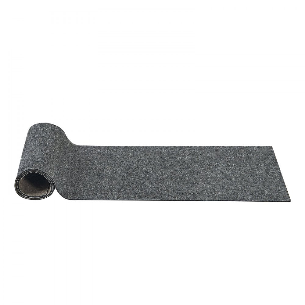 VEVOR Slip-Resistant Rug Pad, Protective Cushioning Carpet Pad, 2'x8' (7.87' Actual) - 1/4"Thick - Dual Surface - Polyester Felt + Latex, 1-2㎡ Area Carpet Padding Rug Cushion Safe for All Floors, Grey