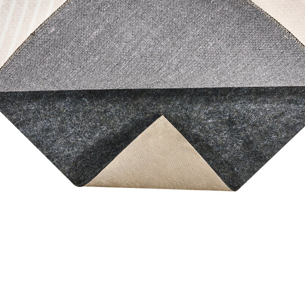 VEVOR Slip-Resistant Rug Pad, Protective Cushioning Carpet Pad, 2'x8' (7.87' Actual) - 1/4"Thick - Dual Surface - Polyester Felt + Latex, 1-2㎡ Area Carpet Padding Rug Cushion Safe for All Floors, Grey