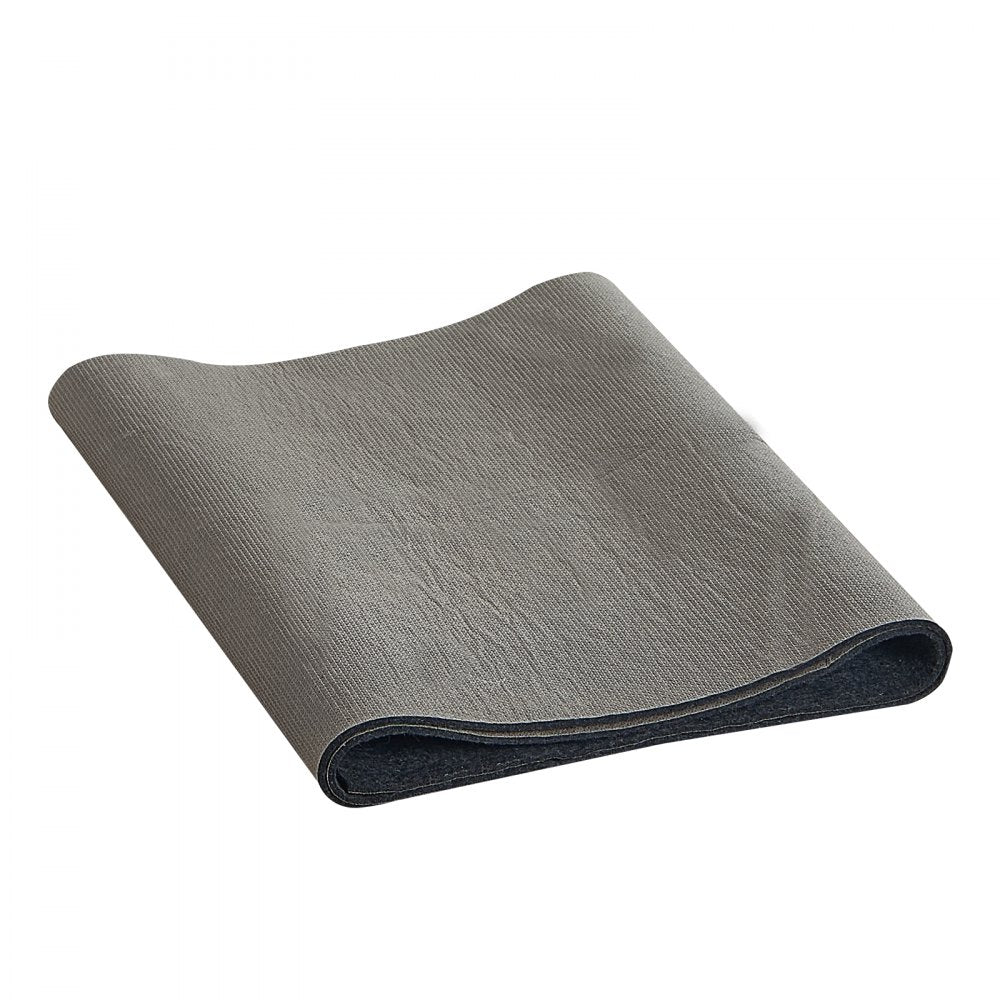 VEVOR Slip-Resistant Rug Pad, Protective Cushioning Carpet Pad, 2'x8' (7.87' Actual) - 1/4"Thick - Dual Surface - Polyester Felt + Latex, 1-2㎡ Area Carpet Padding Rug Cushion Safe for All Floors, Grey