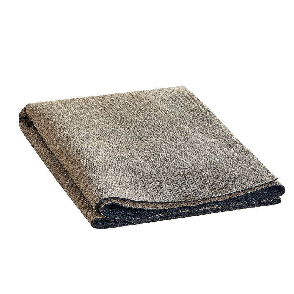 VEVOR - Slip-Resistant Rug Pad - Protective Cushioning Carpet Pad - 5' x 8' - 1/4"Thick - Dual Surface - Polyester Felt + Latex - Gray - 3-4㎡ Area Carpet Padding Rug Cushion Safe for All Floors