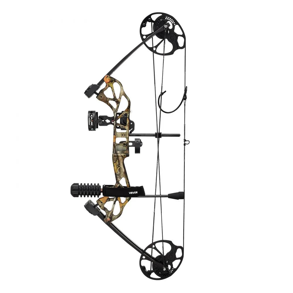 VEVOR Compound Bow Archery, Adjustable 19-30 in Draw Length Compound Bow Package for Beginner, 19-70 Lbs Draw Weight Archery Bows and Arrow Set, Right Hand Kit with Hunting Equipment, 320 fps