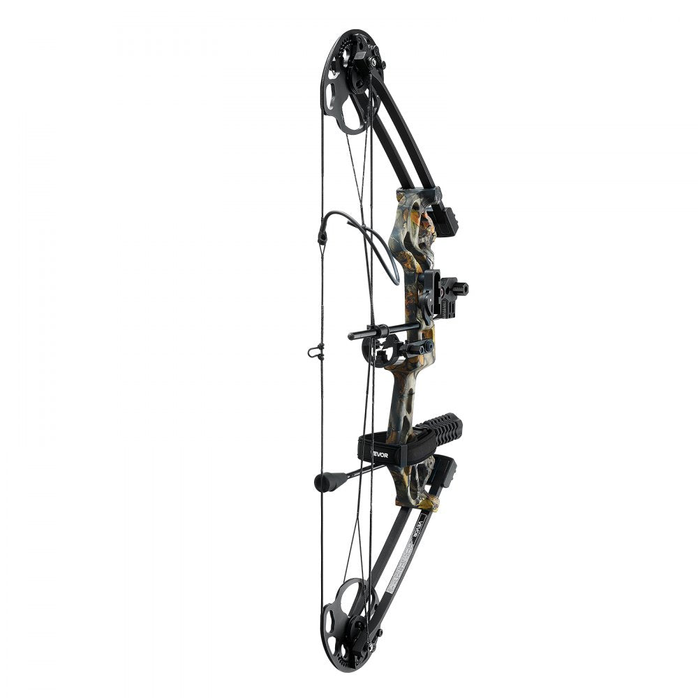 VEVOR Compound Bow Archery, Adjustable 19-30 in Draw Length Compound Bow Package for Beginner, 19-70 Lbs Draw Weight Archery Bows and Arrow Set, Right Hand Kit with Hunting Equipment, 320 fps