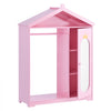 VEVOR Kids Dress Up Storage, with Mirror, Dress Up Closet, Kids Armoire Wardrobe Closet for Little Girls, Toddler Costume Organizer, Pretend Princess Storage Dresser, for Bedroom, Girls Room, Pink