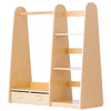 VEVOR Kids Dress Up Storage, with Mirror, Dress Up Closet, Toddler Wardrobe Closet for Little Girls, Armoire with Shelves & Bottom Tray, Costume Organizer, Toddler Room Furniture, for Bedroom, Natural