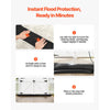 VEVOR Flood Barrier, 10 Pack, 5 x 0.7 ft Flood Bags with Bucket, Reusable Water Absorbent Barrier Activated by Water, Sandless Sandbags Blockage, Flooding Prevention Bags for Basement, Garage, Doorway