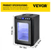VEVOR Egg Incubator and Hatcher 25L Black Reptile Egg Incubator 5-42°C Scientific Hatcher Heating Bright LED Digital Display For Small Animals