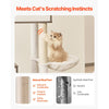 VEVOR Large Cat Tree with Litter Box Enclosure, 72.83 inches Tall, 2-in-1 Cat Tower, Multi-level Cat Condo Furniture with Sisal Scratching Posts, Perches, Hammock, Big Kittens House for Indoor Cats