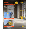 VEVOR Emergency Shower Eye Wash Station, 34.25 x 15.75 x 91.73 Inch 304 Stainless Steel Eyewash and Shower Combination, OSHA-Approved First Aid Eye Wash Station, for Schools, Labs, Factories, Yellow