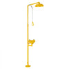VEVOR Emergency Shower Eye Wash Station, 34.25 x 15.75 x 91.73 Inch 304 Stainless Steel Eyewash and Shower Combination, OSHA-Approved First Aid Eye Wash Station, for Schools, Labs, Factories, Yellow