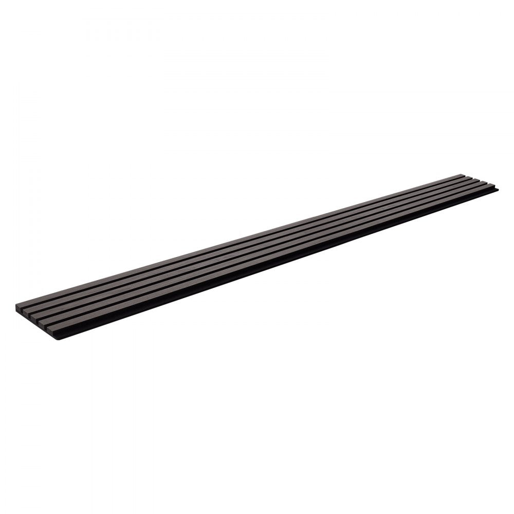 VEVOR Wood Slat Acoustic Panels, 7.9 x 94.5 inch, MDF Accent Wooden Wall Panels for Modern Interior Wall Decor, Faux Wood Wall Board Panels for Noise Reduction, Black Oak