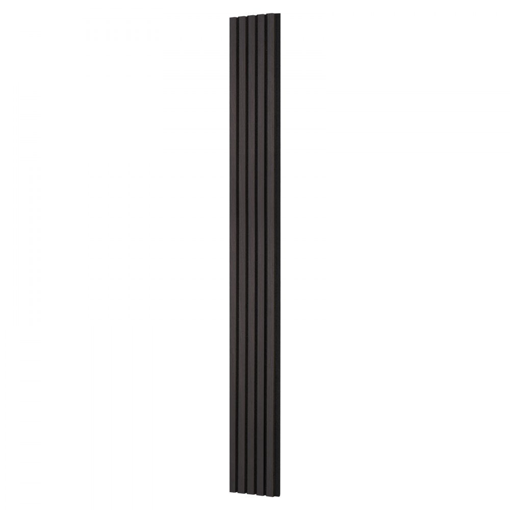 VEVOR Wood Slat Acoustic Panels, 7.9 x 94.5 inch, MDF Accent Wooden Wall Panels for Modern Interior Wall Decor, Faux Wood Wall Board Panels for Noise Reduction, Black Oak