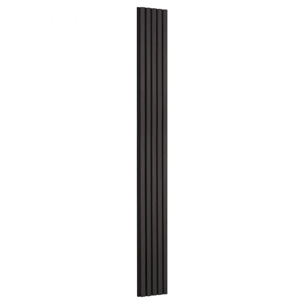 VEVOR Wood Slat Acoustic Panels, 7.9 x 94.5 inch, MDF Accent Wooden Wall Panels for Modern Interior Wall Decor, Faux Wood Wall Board Panels for Noise Reduction, Black Oak