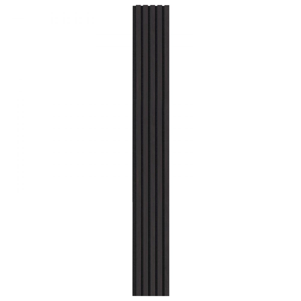 VEVOR Wood Slat Acoustic Panels, 7.9 x 94.5 inch, MDF Accent Wooden Wall Panels for Modern Interior Wall Decor, Faux Wood Wall Board Panels for Noise Reduction, Black Oak