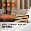 VEVOR Wood Slat Acoustic Panels, 7.9 x 94.5 inch, MDF Accent Wooden Wall Panels for Modern Interior Wall Decor, Faux Wood Wall Board Panels for Noise Reduction, Light Oak
