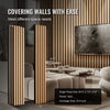VEVOR Wood Slat Acoustic Panels, 7.9 x 94.5 inch, MDF Accent Wooden Wall Panels for Modern Interior Wall Decor, Faux Wood Wall Board Panels for Noise Reduction, Light Oak