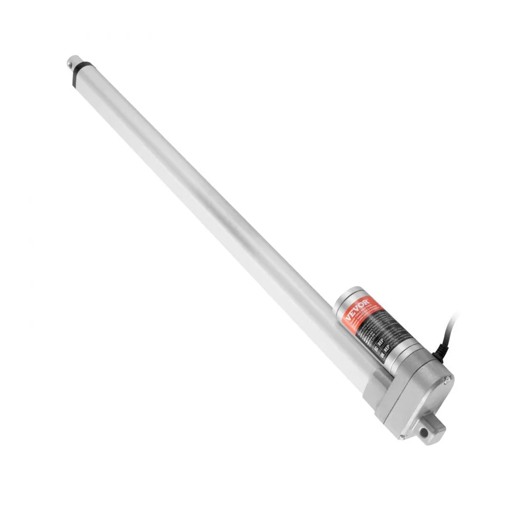 VEVOR Linear Actuator 12V, 20 Inch Waterproof IP65 Linear Actuator, 660lbs/3000N 0.19"/s Linear Motion Actuator with Mounting Bracket for Outdoor Use