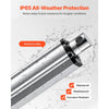 VEVOR 12V Linear Actuator, 4 Inch IP65 Waterproof Linear Actuator, 675lbs/3000N 0.2"/s Motion Actuators with Mounting Brackets for Outdoor Use
