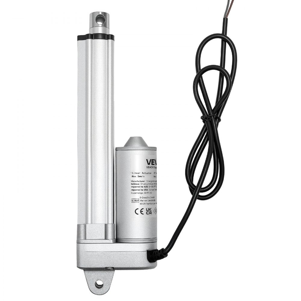VEVOR 12V Linear Actuator, 4 Inch IP65 Waterproof Linear Actuator, 675lbs/3000N 0.2"/s Motion Actuators with Mounting Brackets for Outdoor Use