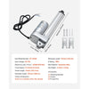 VEVOR 12V Linear Actuator, 6 Inch IP65 Waterproof Linear Actuator, 675lbs/3000N 0.2"/s Motion Actuators with Mounting Brackets for Outdoor Use