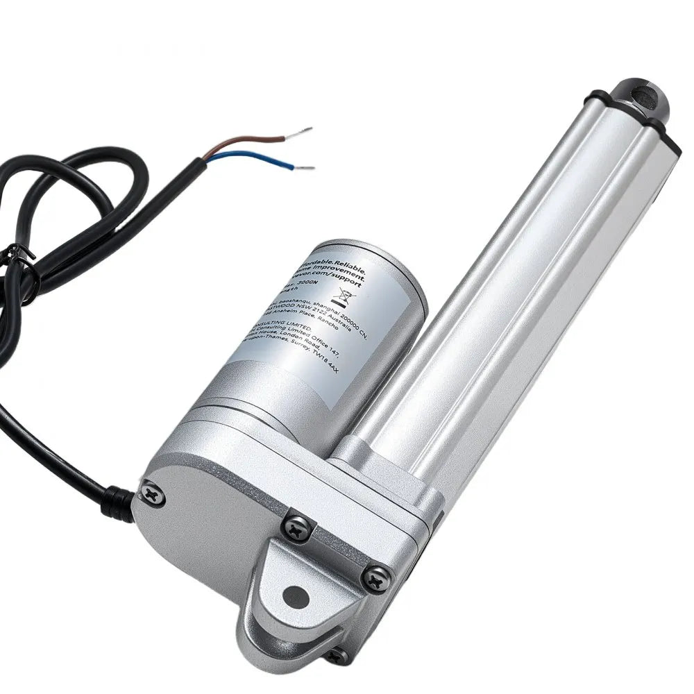 VEVOR 12V Linear Actuator, 6 Inch IP65 Waterproof Linear Actuator, 675lbs/3000N 0.2"/s Motion Actuators with Mounting Brackets for Outdoor Use