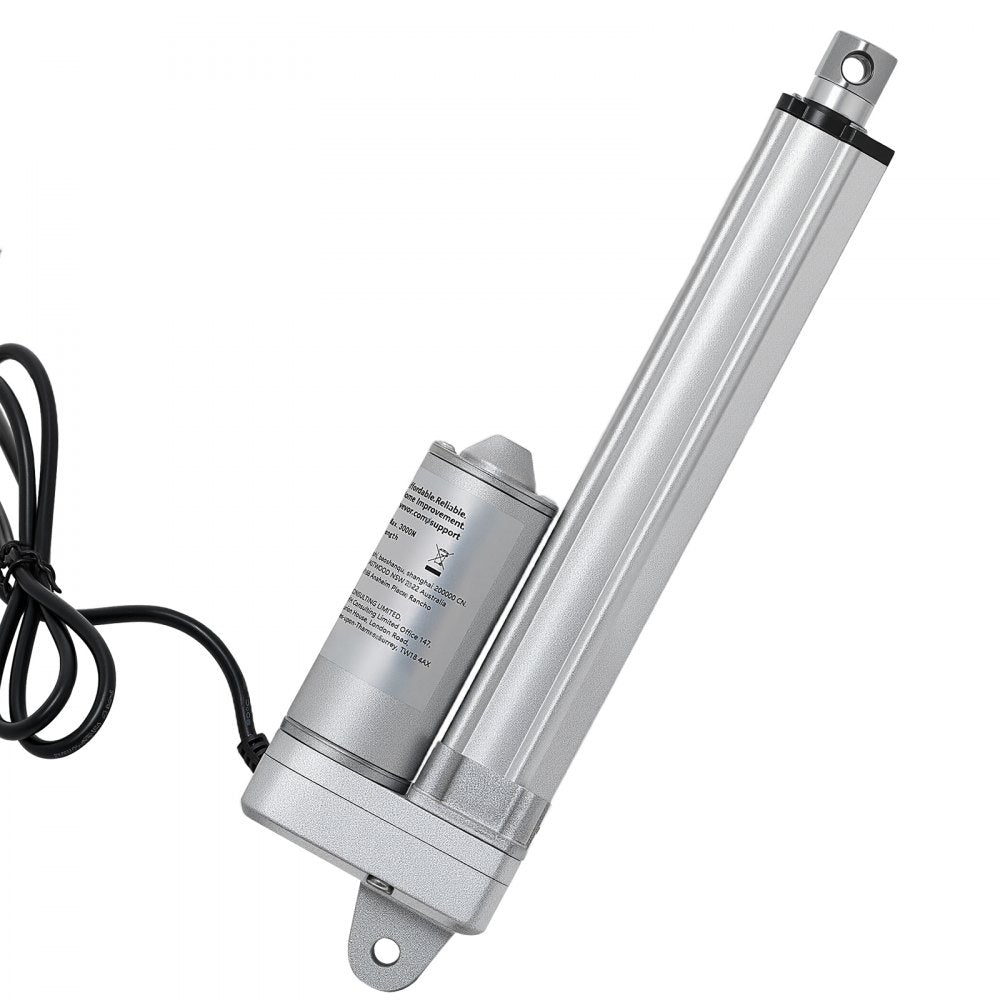 VEVOR 12V Linear Actuator, 6 Inch IP65 Waterproof Linear Actuator, 675lbs/3000N 0.2"/s Motion Actuators with Mounting Brackets for Outdoor Use