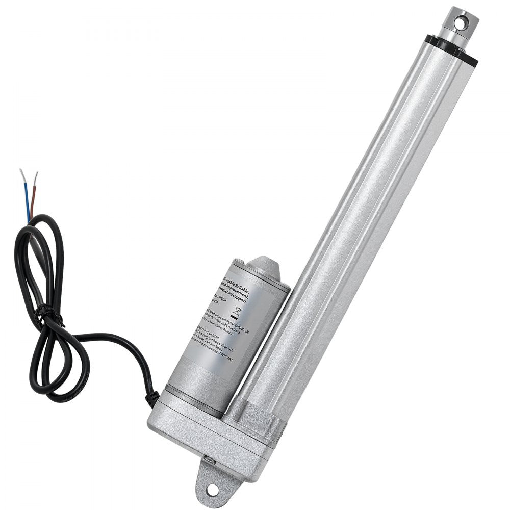VEVOR 12V Linear Actuator, 8 Inch IP65 Waterproof Linear Actuator, 675lbs/3000N 0.2"/s Motion Actuators with Mounting Bracket for Outdoor Use