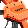 VEVOR Bar Clamps for Woodworking, 2-Pack 12 inch One-Handed Clamp/Spreader, Quick-Grip F-Clamp with 340 lbs Load Limit, Premium Plastic and Carbon Steel, for Woodworking Metal working, Orange + Black