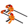 VEVOR Bar Clamps for Woodworking, 2-Pack 12" One-Handed Clamp/Spreader, Quick-Change F Clamp with 300 lbs Load Limit, High-strength Plastic and Carbon Steel, Wood clamps for Woodworking Metal working
