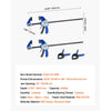 VEVOR Bar Clamps for Woodworking, 2-Pack 24 inch One-Handed Clamp/Spreader, Quick-Grip F-Clamp with 340 lbs Load Limit, Premium Plastic and Carbon Steel, for Woodworking Metal working, Blue + Black