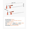 VEVOR Bar Clamps for Woodworking, 2-Pack 24 inch Opening, Lockable F-Clamp with 600 lbs Load Limit, 2-1/2 inch Depth, Cast Iron and Carbon Steel, Easy to Use, Wood Clamps for Woodworking Metal Working