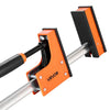 VEVOR Bar Clamps for Woodworking, 2-Pack 30 inch Parallel Clamp Set, F-Clamp with 1500 lbs Load Limit, Even Pressure, High-strength Plastic and Carbon Steel, for Woodworking Metal Working, Orange
