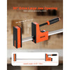 VEVOR Bar Clamps for Woodworking, 2-Pack 36 inch Parallel Clamp Set, F-Clamp with 1500 lbs Load Limit, Even Pressure, High-strength Plastic and Carbon Steel, for Woodworking Metal Working, Orange