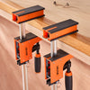 VEVOR Bar Clamps for Woodworking, 2-Pack 36 inch Parallel Clamp Set, F-Clamp with 1500 lbs Load Limit, Even Pressure, High-strength Plastic and Carbon Steel, for Woodworking Metal Working, Orange