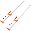 VEVOR Bar Clamps for Woodworking, 2-Pack 36" Clamp, Quick-Change F Clamp with 600 lbs Load Limit, 2.5" Throat Depth, Cast Iron and Carbon Steel, Wood Clamps for Woodworking Metal Working