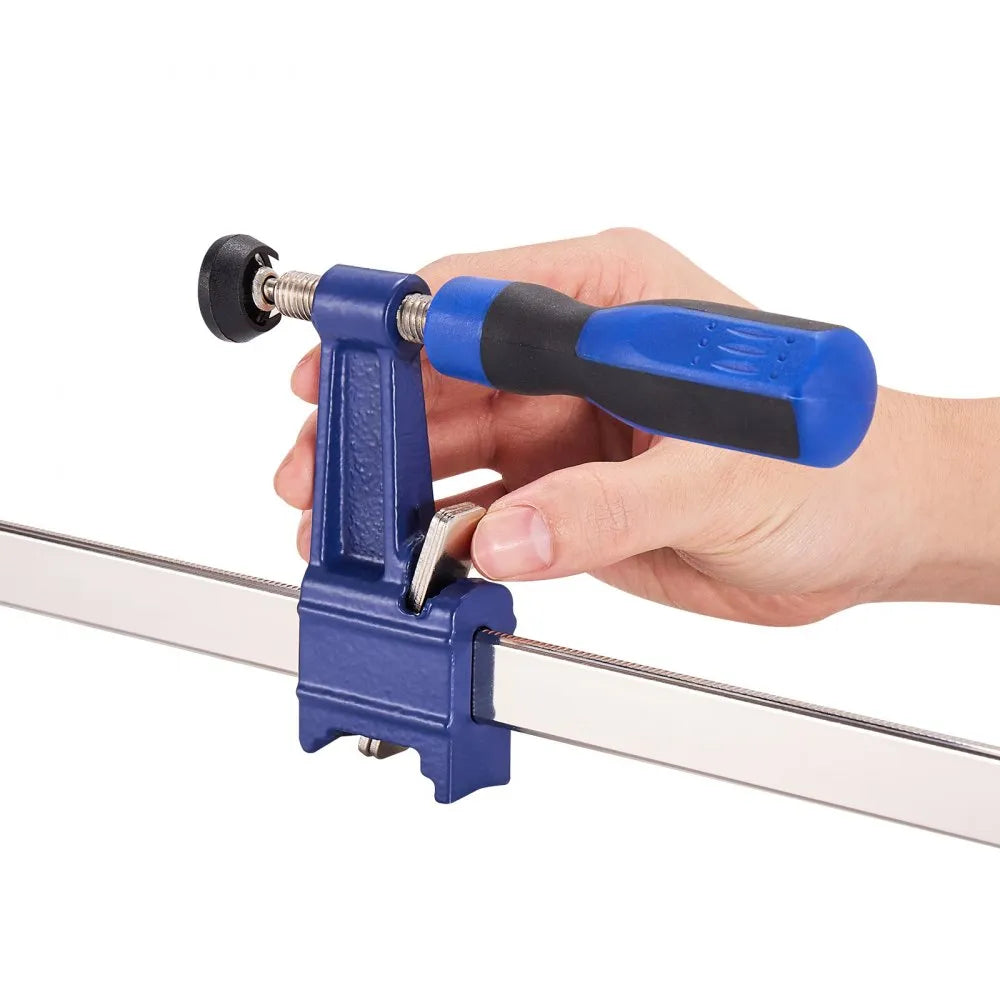 VEVOR Bar Clamps for Woodworking, 4-Pack 36 inch Opening, Lockable F-Clamp with 600 lbs Load Limit, 2-1/2 inch Depth, Cast Iron and Carbon Steel, Easy to Use, Wood Clamps for Woodworking Metal Working