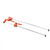 VEVOR Bar Clamps for Woodworking, 2-Pack 50" Parallel Clamp Set, F Clamp with 1100 lbs Load Limit, Even Pressure, High-strength Plastic and Carbon Steel, Wood clamps for Woodworking Metal Working