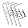 VEVOR Bar Clamps for Woodworking, 4-Pack, 12" Opening, 4.72 in Throat Depth, 1200 lbs Load Limit, Sturdy Steel Forging and Casting, with Swivel Jaw and T-Handle, for Wood Working and Metal Working