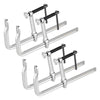 VEVOR Bar Clamps for Woodworking, 4-Pack, 12" Opening, 4.72 in Throat Depth, 1200 lbs Load Limit, Sturdy Steel Forging and Casting, with Swivel Jaw and T-Handle, for Wood Working and Metal Working