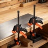 VEVOR Bar Clamps for Woodworking, 8-Pack, 6" and 12", with Spring Clamps, One-Handed Clamp/Spreader, 154 lbs Load Limit, Quick Release, Self-Locking Design, for Wood Working and Metal Working