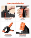 VEVOR Bar Clamps for Woodworking, 8-Pack, 6" and 12", with Spring Clamps, One-Handed Clamp/Spreader, 154 lbs Load Limit, Quick Release, Self-Locking Design, for Wood Working and Metal Working