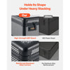 VEVOR Graded Card Case 4 Row 162 PSA Slab Storage Box with Combination Lock, Baseball Sports Trading Cards Holder Collector with 12 Dividers, Holds 130 SGC 115 BGS 585 Top Loaders & 999+ Loose Cards