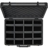 VEVOR Graded Card Case 4 Row 162 PSA Slab Storage Box with Combination Lock, Baseball Sports Trading Cards Holder Collector with 12 Dividers, Holds 130 SGC 115 BGS 585 Top Loaders & 999+ Loose Cards
