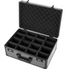 VEVOR Graded Card Case 4 Row 162 PSA Slab Storage Box with Combination Lock, Baseball Sports Trading Cards Holder Collector with 12 Dividers, Holds 130 SGC 115 BGS 585 Top Loaders & 999+ Loose Cards